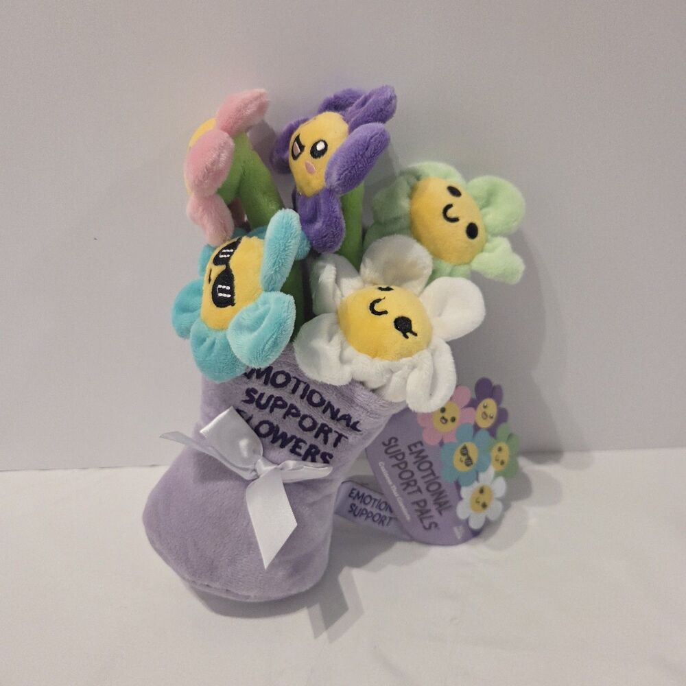 Emotional Support Pals cozy plush NWT Flower Bouquet by Relatable